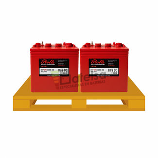 2 Bateras ROLLS 8 FS GC | 8 Voltios 155 Amperios C20